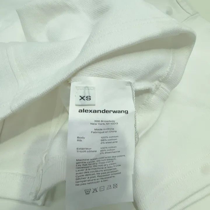 Alexander Wang Alexander Wang Cropped Short Sleeve T-Shirt 0079 Size XS / US 0-2 / IT 36-38 - 5 Thumbnail