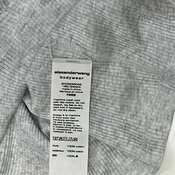 Alexander Wang Alexander Wang SS22 Short Sleeve Crop Top 0079 Size M / US 6-8 / IT 42-44 - 2 Thumbnail