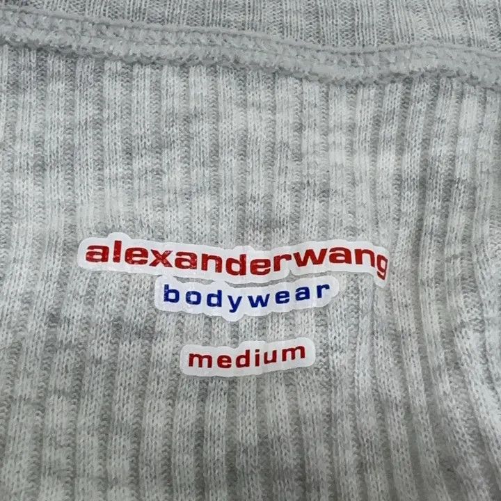 Alexander Wang Alexander Wang SS22 Grey Crop Top T-shirt 0079 Size M / US 6-8 / IT 42-44 - 4 Thumbnail