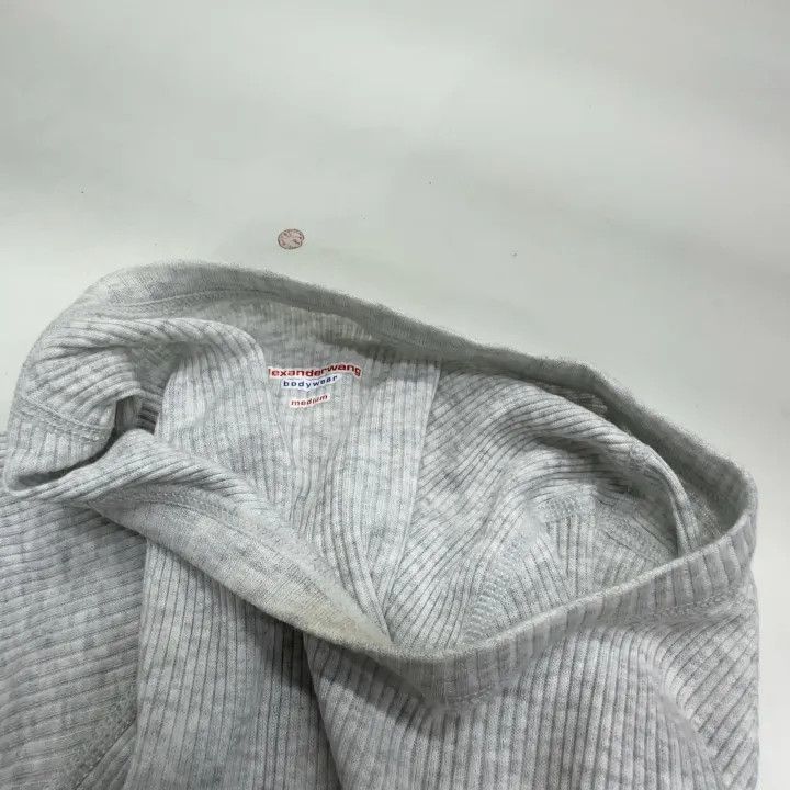 Alexander Wang Alexander Wang SS22 Grey Crop Top T-shirt 0079 Size M / US 6-8 / IT 42-44 - 6 Thumbnail