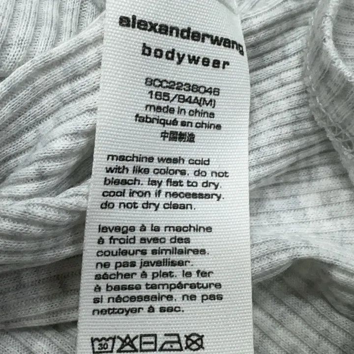 Alexander Wang Alexander Wang SS22 Grey Crop Top T-shirt 0079 Size M / US 6-8 / IT 42-44 - 5 Thumbnail