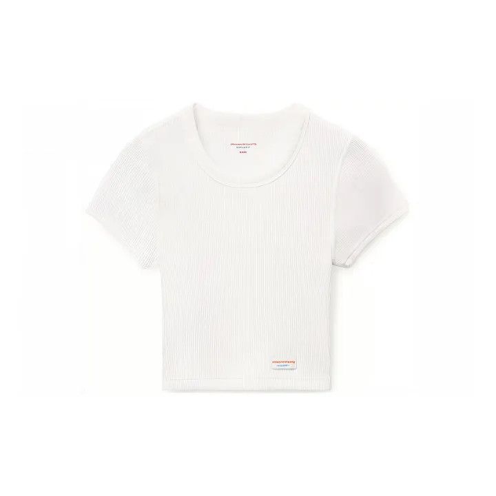 Alexander Wang Alexander Wang White Short-Sleeve T-Shirt 0079 Size S / US 4 / IT 40 - 2 Thumbnail