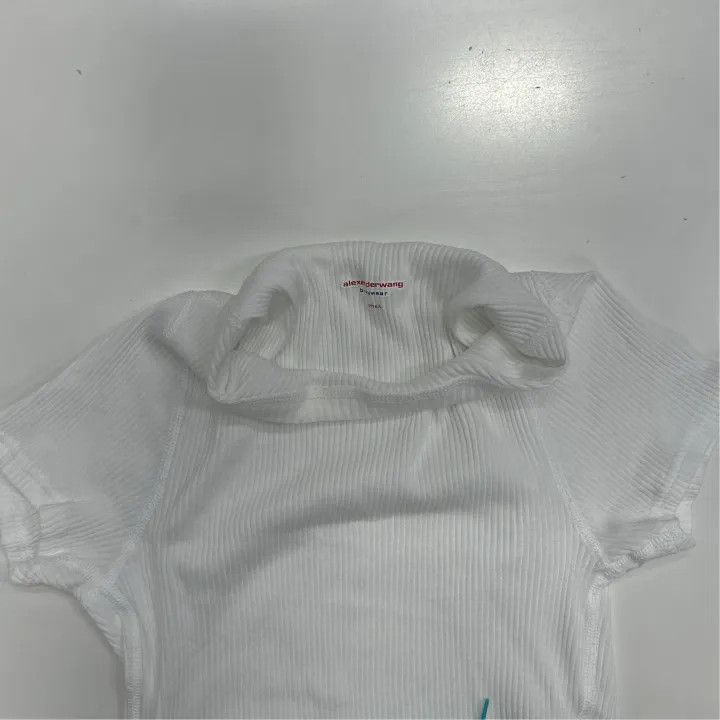 Alexander Wang Alexander Wang White Short-Sleeve T-Shirt 0079 Size S / US 4 / IT 40 - 5 Thumbnail