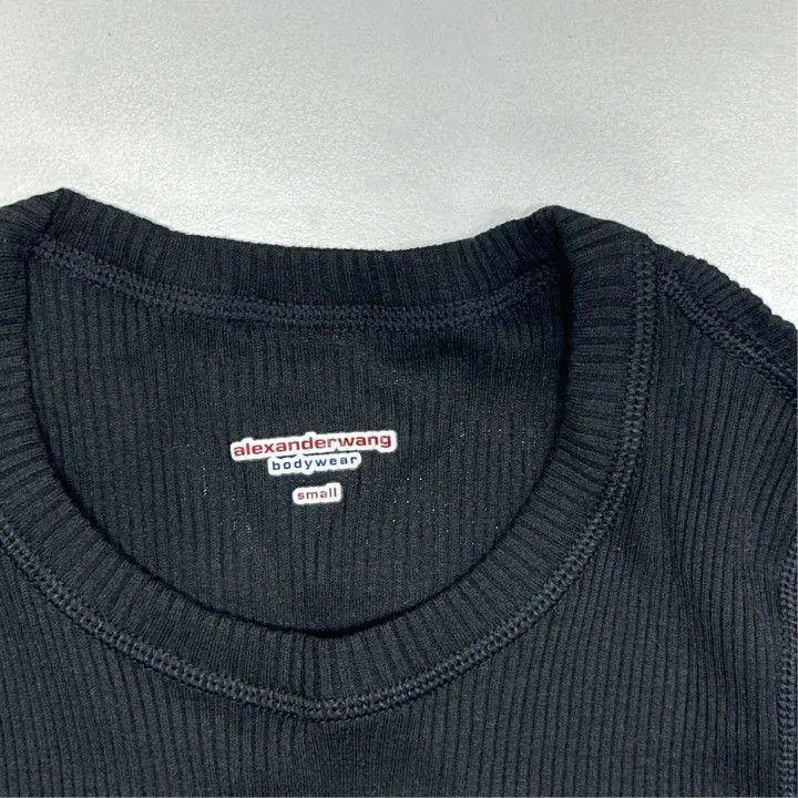 Alexander Wang Alexander Wang Black Short Sleeve T-Shirt 0079 Size S / US 4 / IT 40 - 2 Thumbnail
