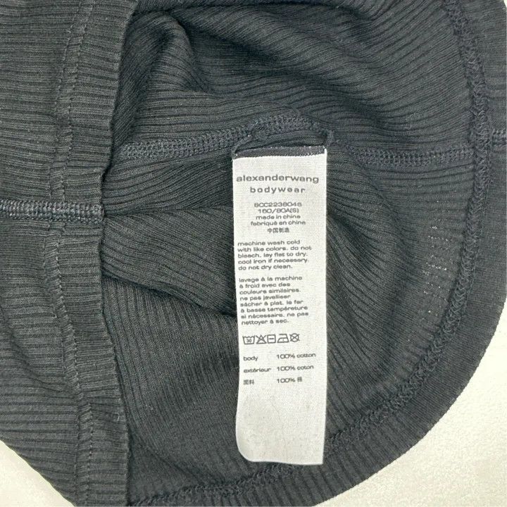 Alexander Wang Alexander Wang Black Short Sleeve T-Shirt 0079 Size S / US 4 / IT 40 - 3 Thumbnail