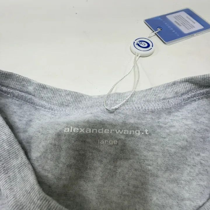 Alexander Wang Alexander Wang SS22 Logo Short Sleeve T-Shirt 0079 Size L / US 10 / IT 46 - 4 Thumbnail