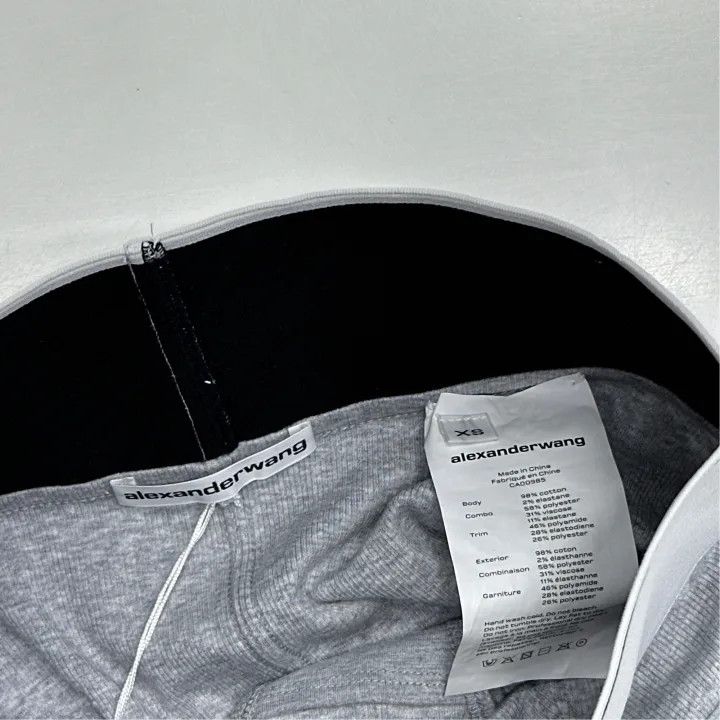 Alexander Wang Alexander Wang Logo Sports Bra in Gray 0079 Size XS / US 0-2 / IT 36-38 - 2 Thumbnail