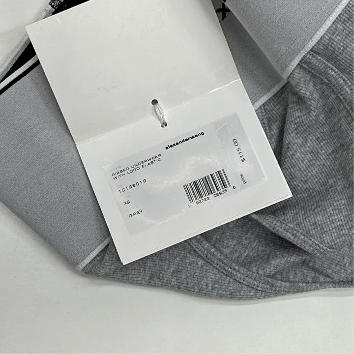 Alexander Wang Alexander Wang Logo Sports Bra in Gray 0079 Size XS / US 0-2 / IT 36-38 - 3 Thumbnail