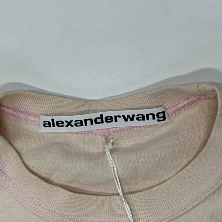 Alexander Wang Alexander Wang Pink Printed Short Sleeve T-Shirt 0079 Size XS / US 0-2 / IT 36-38 - 4 Thumbnail