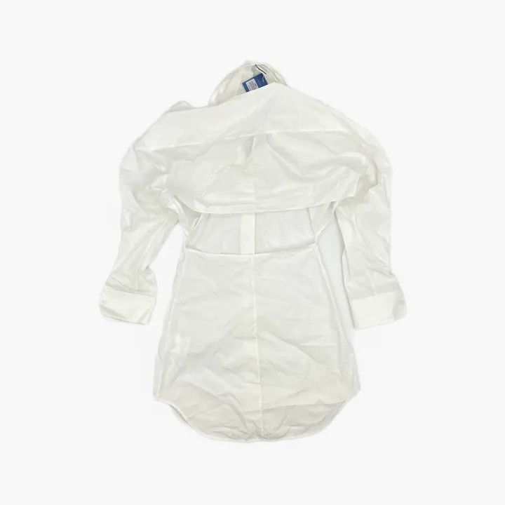 Alexander Wang White Off-Shoulder Shirt Dress 0079