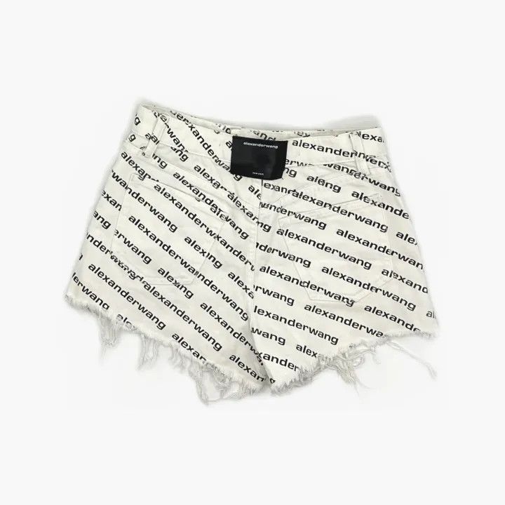 Alexander Wang Women's Logo Print Casual Shorts 0079