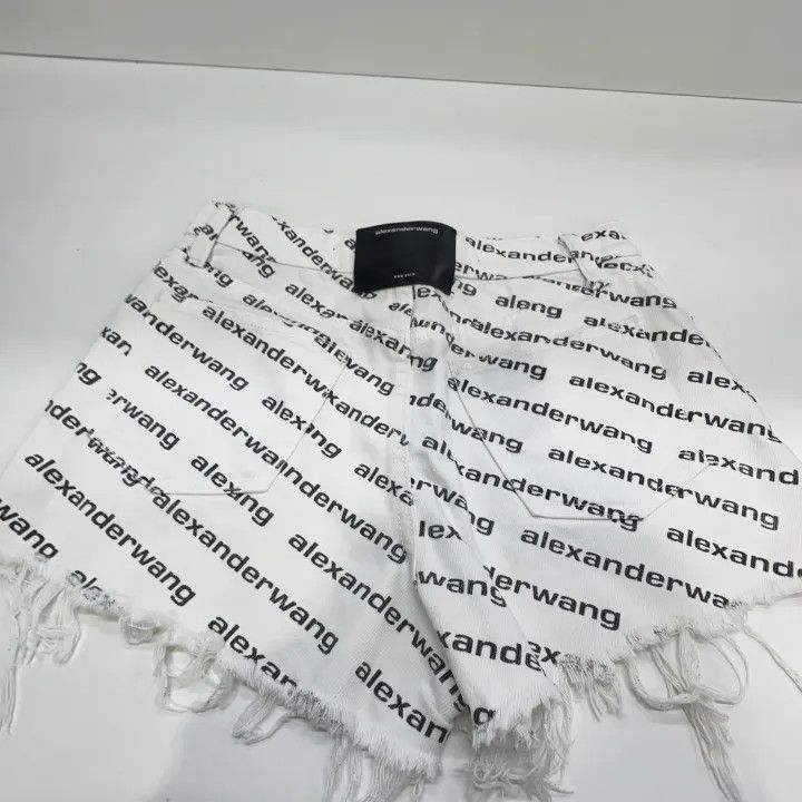Alexander Wang Women's Logo Print Casual Shorts 0079
