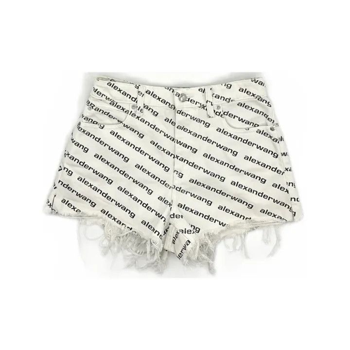 Alexander Wang Women's Logo Print Casual Shorts 0079
