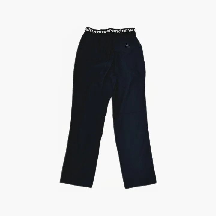 Alexander Wang Alexander Wang Black Elastic Waist Pants for Women 0079 Size 23" - 3 Thumbnail