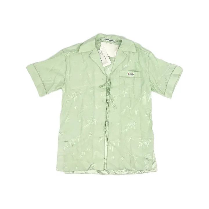 Alexander Wang Alexander Wang Green Short Sleeve Shirt 0079 Size XS / US 0-2 / IT 36-38 - 2 Thumbnail