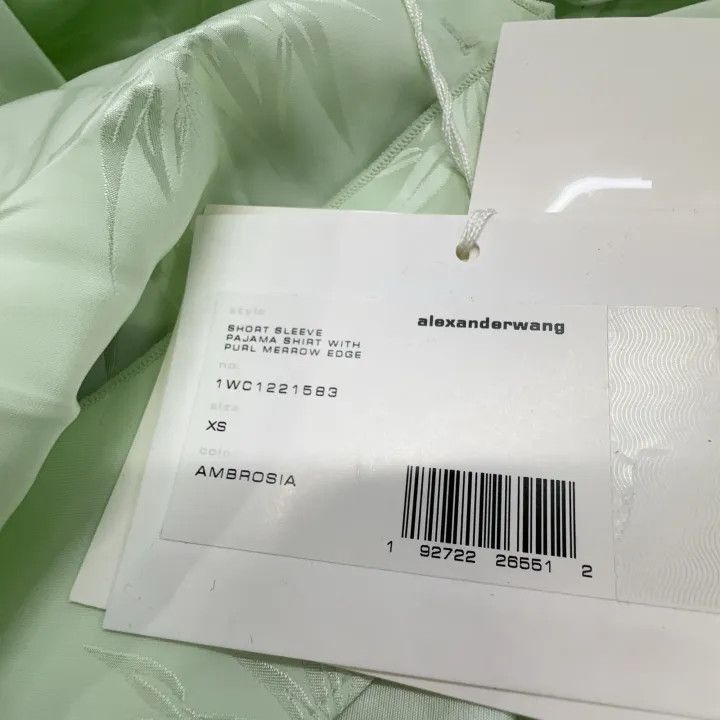 Alexander Wang Alexander Wang Green Short Sleeve Shirt 0079 Size XS / US 0-2 / IT 36-38 - 6 Thumbnail
