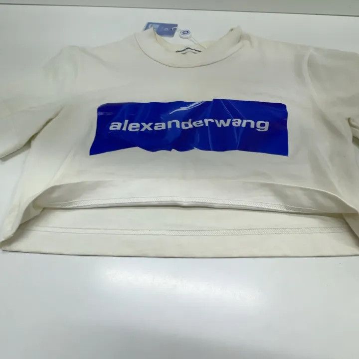 Alexander Wang Alexander Wang SS21 Logo Cropped T-Shirt 0079 Size XS / US 0-2 / IT 36-38 - 12 Thumbnail