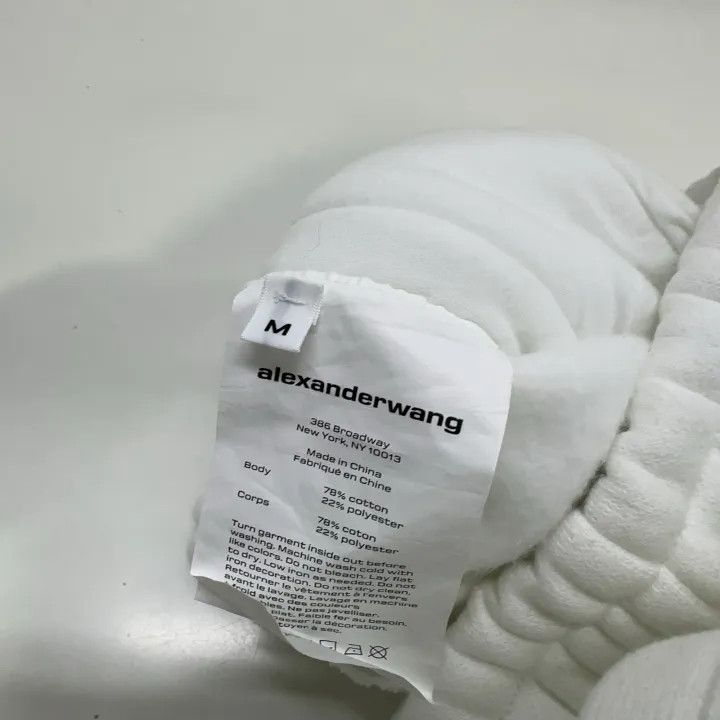 Alexander Wang Alexander Wang White Logo Print Sweatpants 0079 Size 24" / US 00 / IT 34 - 5 Thumbnail