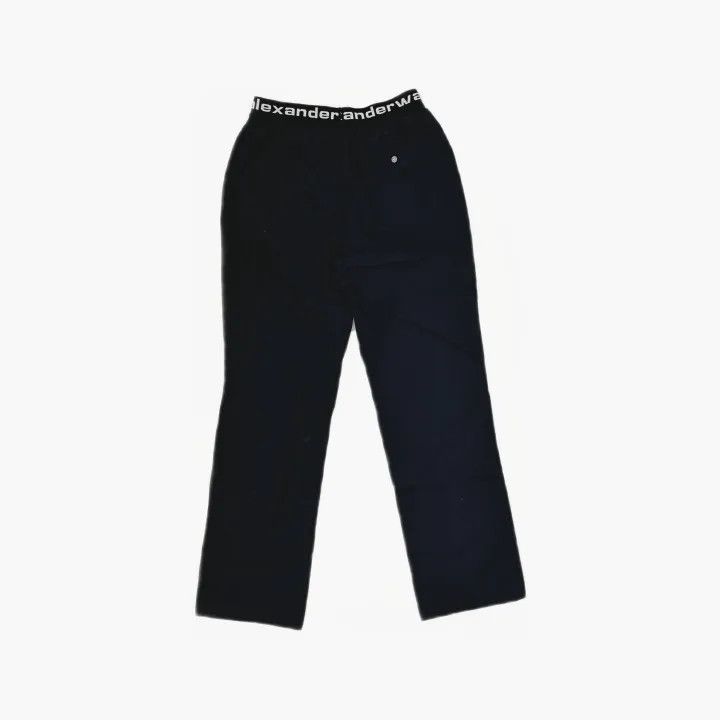 Alexander Wang Alexander Wang Black Elastic Waist Long Pants 0079 Size 22" - 3 Thumbnail