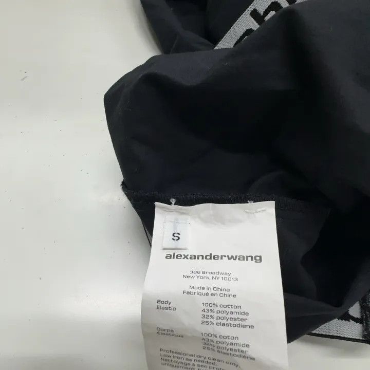 Alexander Wang Alexander Wang Black Elastic Waist Long Pants 0079 Size 22" - 5 Thumbnail