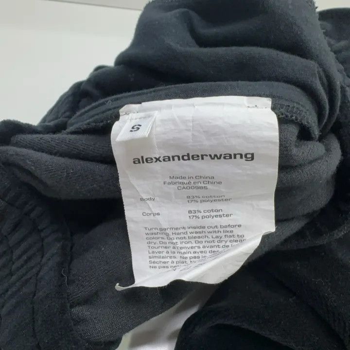Alexander Wang Alexander Wang Black Sports Shorts with Logo 0079 Size 23" - 4 Thumbnail