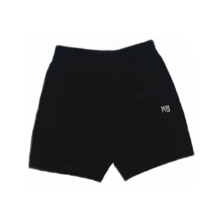 Alexander Wang Alexander Wang Black Sports Shorts with Logo 0079 Size 23" - 2 Thumbnail