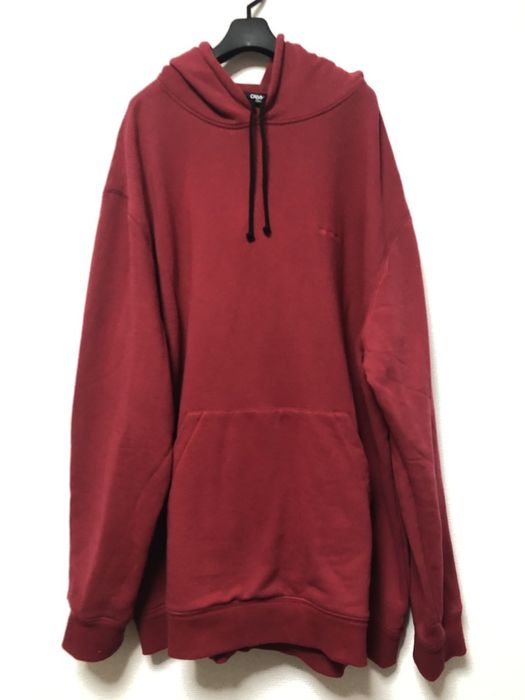 Raf Simons Calvin Klein 205W39NY Red hoodie oversized