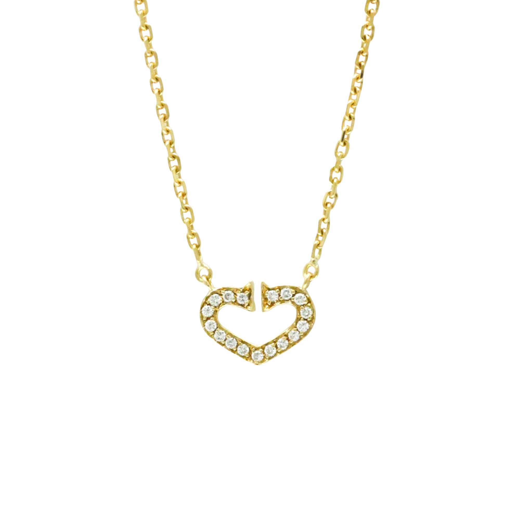 Cartier Cartier C heart necklace Size ONE SIZE - 2 Thumbnail