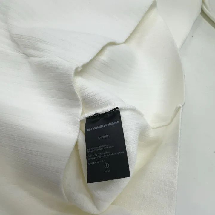 Alexander Wang Alexander Wang White Short Sleeve Dress 0079 Size M / US 6-8 / IT 42-44 - 4 Thumbnail
