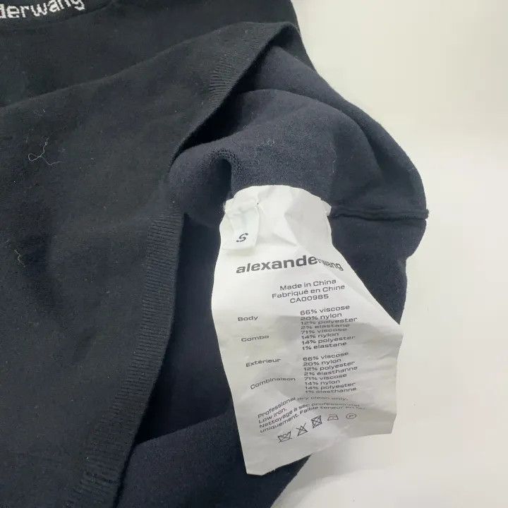 Alexander Wang Alexander Wang Black Long Sleeve Logo T-Shirt 0079 Size S / US 4 / IT 40 - 4 Thumbnail