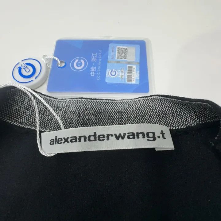 Alexander Wang Alexander Wang Black Long Sleeve Logo T-Shirt 0079 Size S / US 4 / IT 40 - 3 Thumbnail