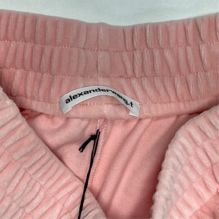 Alexander Wang Alexander Wang Pink Logo Jogger Pants for Women 0079 Size 22" - 3 Thumbnail