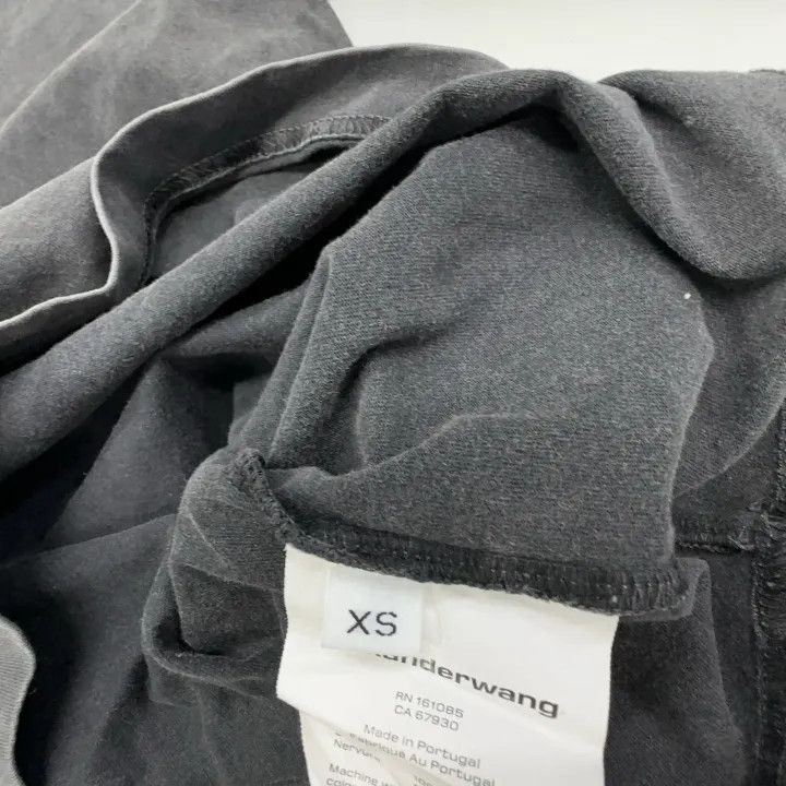Alexander Wang Alexander Wang Gray Cotton Logo Long Sleeve T-Shirt 0079 Size XS / US 0-2 / IT 36-38 - 4 Thumbnail