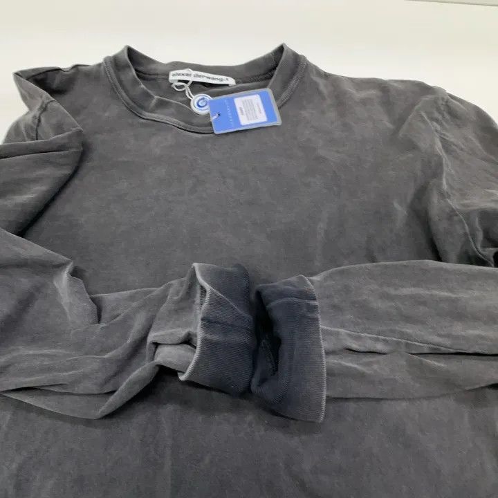 Alexander Wang Alexander Wang Gray Cotton Logo Long Sleeve T-Shirt 0079 Size XS / US 0-2 / IT 36-38 - 9 Thumbnail