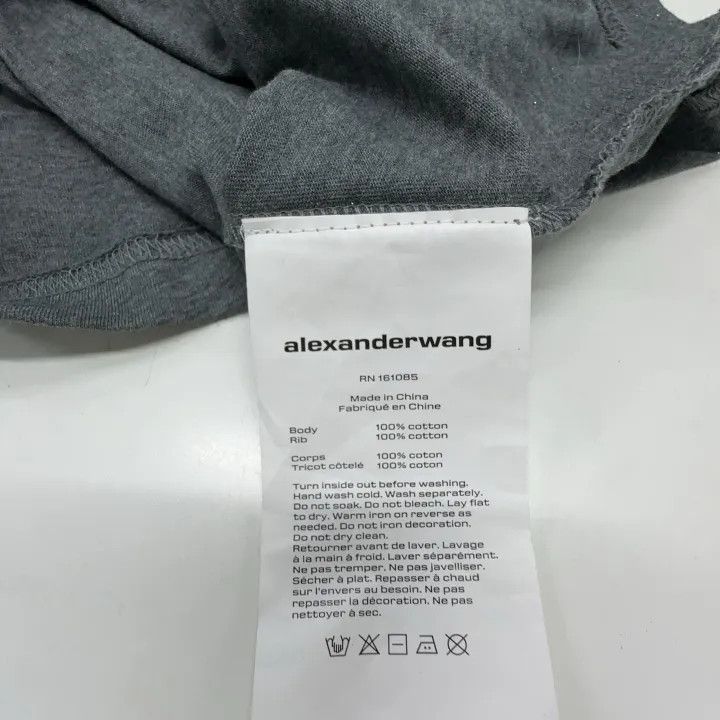 Alexander Wang Alexander Wang Grey Long Sleeve T-Shirt 0079 Size S / US 4 / IT 40 - 4 Thumbnail