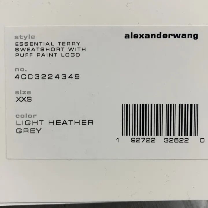 Alexander Wang Alexander Wang Women's Gray Pullover Shorts 0079 Size 22" - 5 Thumbnail