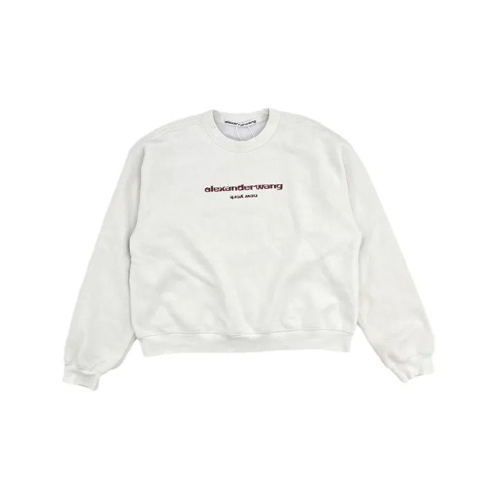Alexander Wang Alexander Wang SS22 Logo Long Sleeve Sweatshirt 0079 Size M / US 6-8 / IT 42-44 - 2 Thumbnail