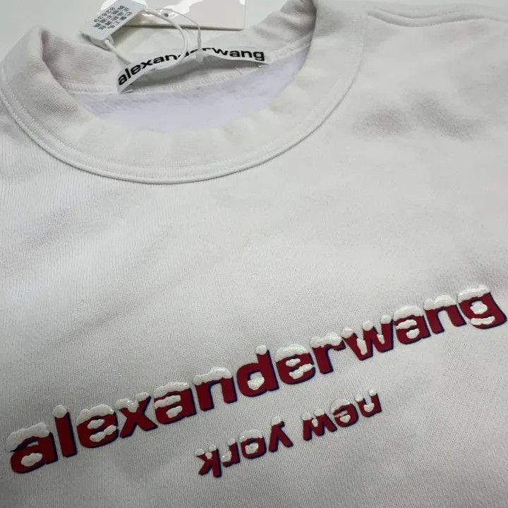 Alexander Wang Alexander Wang SS22 Logo Long Sleeve Sweatshirt 0079 Size M / US 6-8 / IT 42-44 - 8 Thumbnail