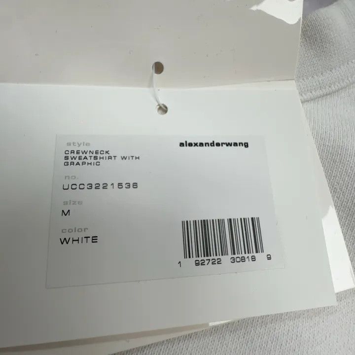 Alexander Wang Alexander Wang SS22 Logo Long Sleeve Sweatshirt 0079 Size M / US 6-8 / IT 42-44 - 5 Thumbnail