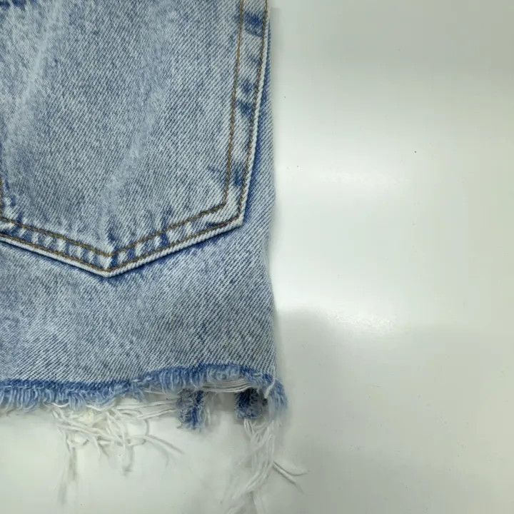 Alexander Wang Alexander Wang SS22 Logo Denim Shorts for Women 0079 Size 23" - 8 Thumbnail