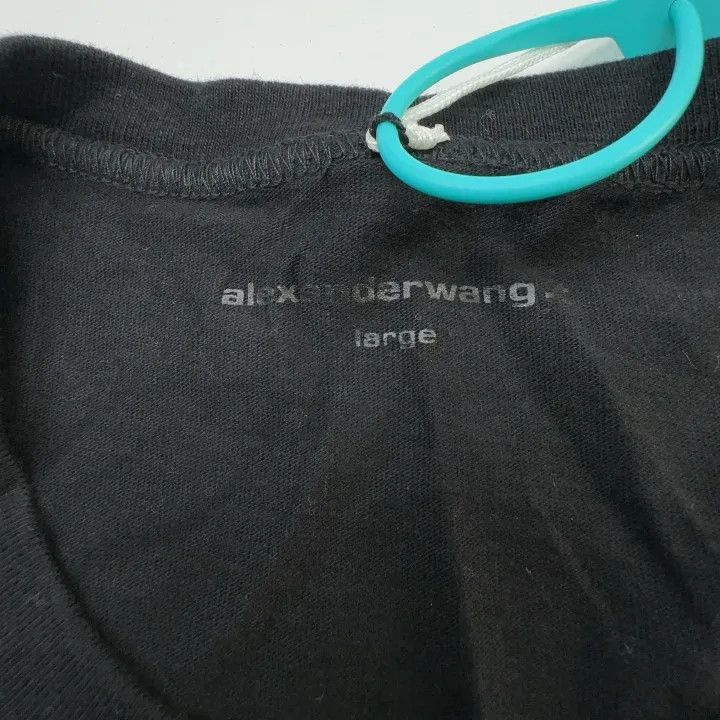 Alexander Wang Alexander Wang SS22 Black Short Sleeve T-Shirt 0079 Size L / US 10 / IT 46 - 3 Thumbnail