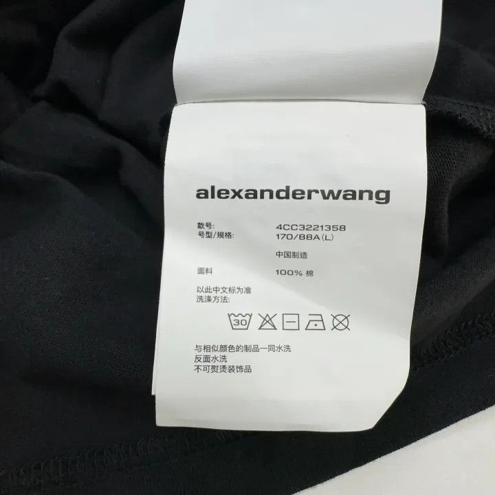Alexander Wang Alexander Wang SS22 Black Short Sleeve T-Shirt 0079 Size L / US 10 / IT 46 - 2 Thumbnail