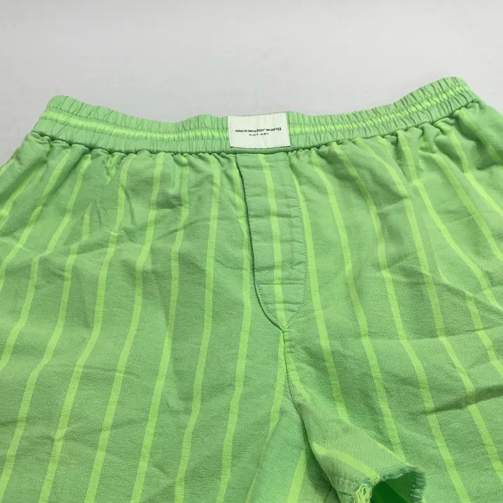 Alexander Wang Alexander Wang Green Striped Casual Shorts 0079 Size 23" - 9 Thumbnail