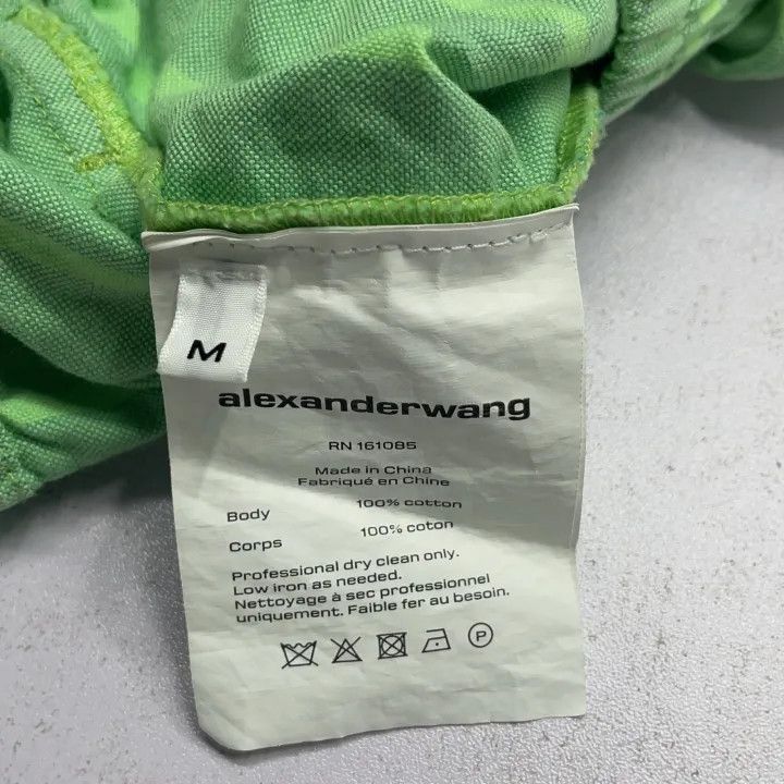 Alexander Wang Alexander Wang Green Striped Casual Shorts 0079 Size 23" - 4 Thumbnail