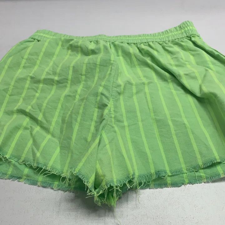 Alexander Wang Alexander Wang Green Striped Casual Shorts 0079 Size 23" - 7 Thumbnail