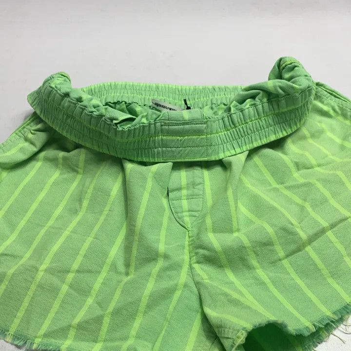 Alexander Wang Alexander Wang Green Striped Casual Shorts 0079 Size 23" - 8 Thumbnail