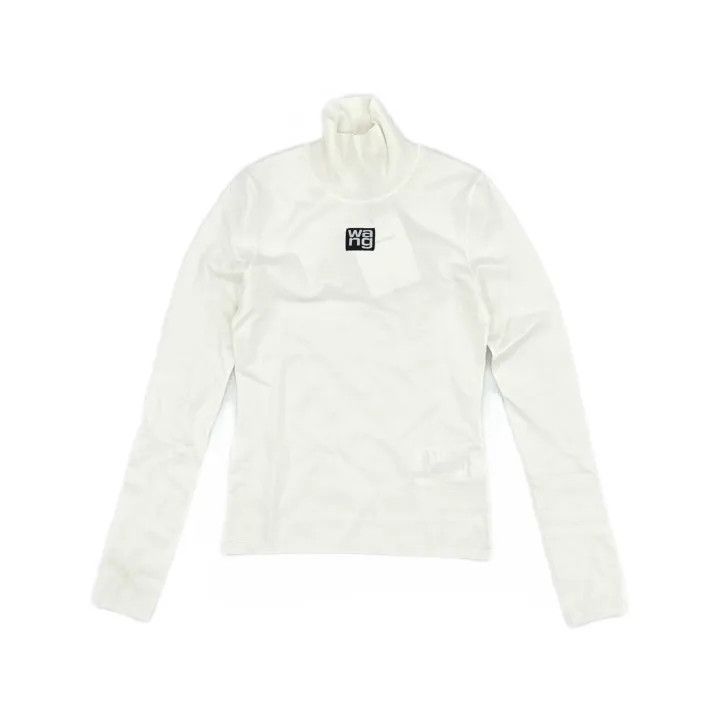 Alexander Wang Alexander Wang White High Neck Knit Sweater 0079 Size S / US 4 / IT 40 - 2 Thumbnail
