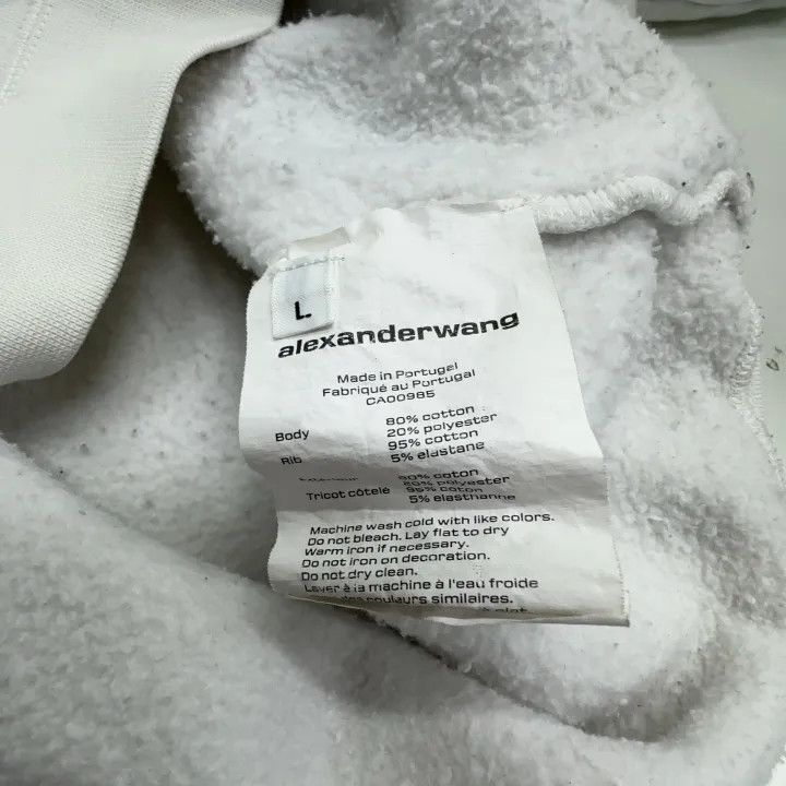 Alexander Wang Alexander Wang Money Logo Hoodie for Women 0079 Size L / US 10 / IT 46 - 4 Thumbnail
