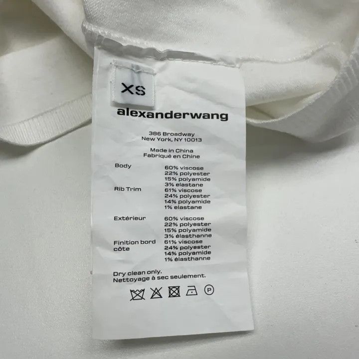 Alexander Wang Alexander Wang Logo Print High Neck T-Shirt 0079 Size XS / US 0-2 / IT 36-38 - 3 Thumbnail