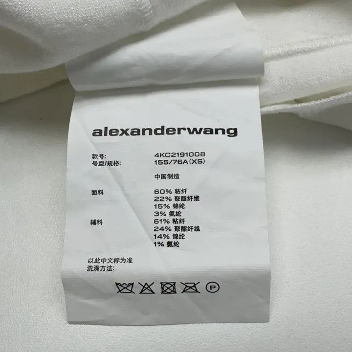 Alexander Wang Alexander Wang Logo Print High Neck T-Shirt 0079 Size XS / US 0-2 / IT 36-38 - 4 Thumbnail